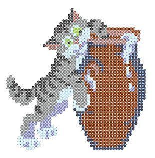 Схема для вишивки бісером "Кіт і сметана" ( art: Б-0002) Б-0002 фото
