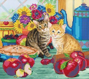 Схема для вишивки бісером "Кошенята на кухні" ( art: НР-3022) НР-3022 фото