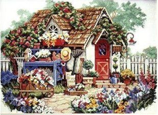 Набір для вишивки хрестиком Classic Design Садовий Будиночок 4322 4322 Classic Design фото