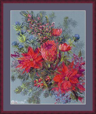 Набір для вишивання хрестом Merejka "Christmas Arrangement" ( art.К-272) K-272 Merejka фото
