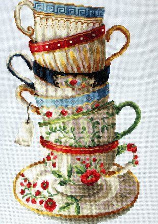 Набір для вишивки хрестом Classic Design &laquo;Улюблені чашки&raquo; ( art.8306) 8306 Classic Design фото