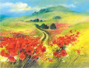 Принт для вишивки стрічками , гладдю(art. L2010) L2010 фото