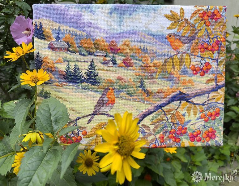 Набір для вишивання хрестом Merejka "Hills Laced with Gold " ( art.К-274) K-274 Merejka фото