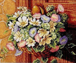 Набір для вишивки хрестом Classic Design &laquo;Квіти у кошику&raquo; ( art.4371) 4371 Classic Design фото