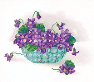 Схема для вишивки бісером "Фіалки" ( art: НР-3035) НР-3035 фото