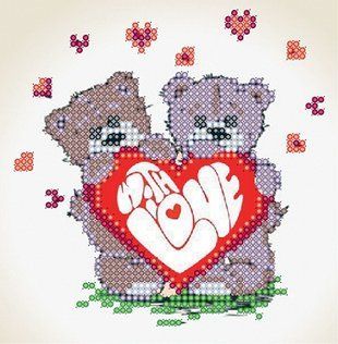 Схема для вишивки бісером "Валентинка" ( art: Б-0075) Б-0075 фото