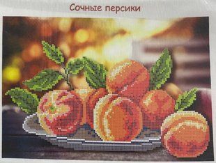 Схема для вишивки бісером "Соковиті персики" ( art: Б №0093) Б №0093 фото