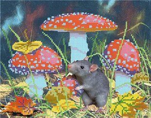 Схема для вишивки бісером "В мухоморах" ( art: НР-3089) НР-3089 фото