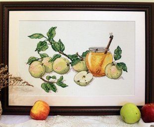 Набір для вишивання хрестом Merejka "Медові яблука" ( art.К-02) K-02 Merejka фото