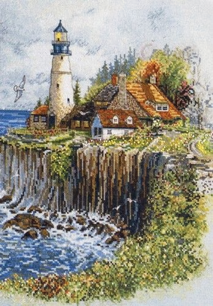 Набір для вишивки хрестом Classic Design &laquo;Маяк на скелі&raquo; ( art.4579) 4579 Classic Design фото