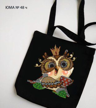 Сумка- шопер під вишивку бісером ЮМА ( art: СК -48-Ч) СК-48-Ч ЮМА фото