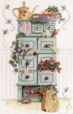 Набір для вишивки хрестом Classic Design &laquo;Садовий комод&raquo; ( art.4404) 4404 Classic Design фото