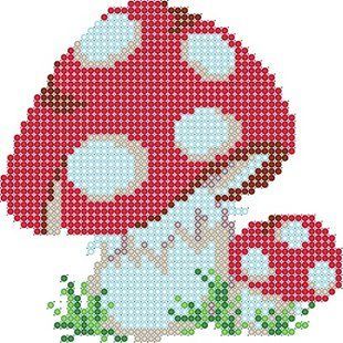 Схема для вишивки бісером "Мухоморчики" ( art: Б-0034) Б-0034 фото