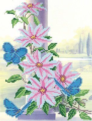 Схема для вишивки бісером "Клематис" ( art: НР-3045) НР-3045 фото