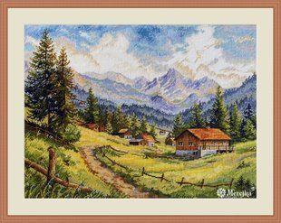 Набір для вишивання хрестом Merejka "The Chamonix Valley" ( art.К-244) K-244 Merejka фото