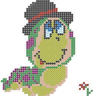 Схема для вишивки бісером "Гусінь" ( art: Б-0035) Б-0035 фото