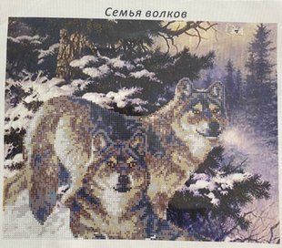 Схема для вишивки бісером "Сім'я вовків" ( art: Б №0104) Б №0104 фото