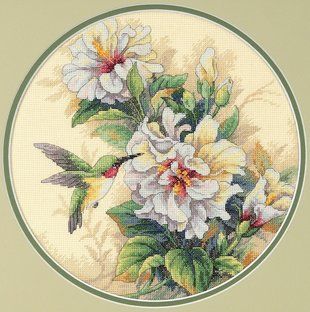 Набір для вишивки хрестом Classic Design &laquo;Колібрі та гібіскус&raquo; ( art.4339) 4339 Classic Design фото