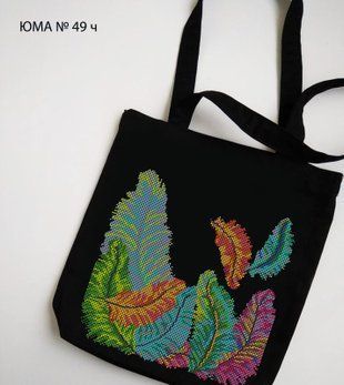 Сумка- шопер під вишивку бісером ЮМА ( art: СК -49-Ч) СК-49-Ч ЮМА фото