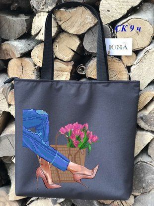 Сумка- шопер під вишивку бісером ЮМА ( art: СК -9Ч) СК-9 Ч  ЮМА фото