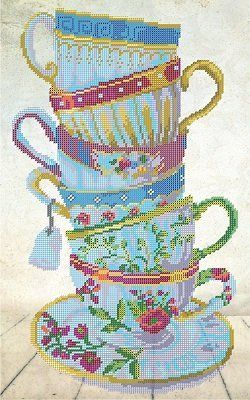 Схема для вишивки бісером "Чашки" ( art: НР-3176) НР-3176 фото