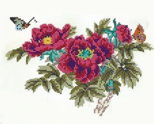 Схема для вишивки бісером "Півонії" ( art: НР-3056) НР-3056 фото
