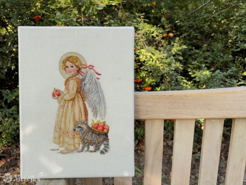 Набір для вишивання хрестом Merejka "It&rsquo;s Apple Picking Time" аіда ( art.К-259А) K-259A Merejka фото